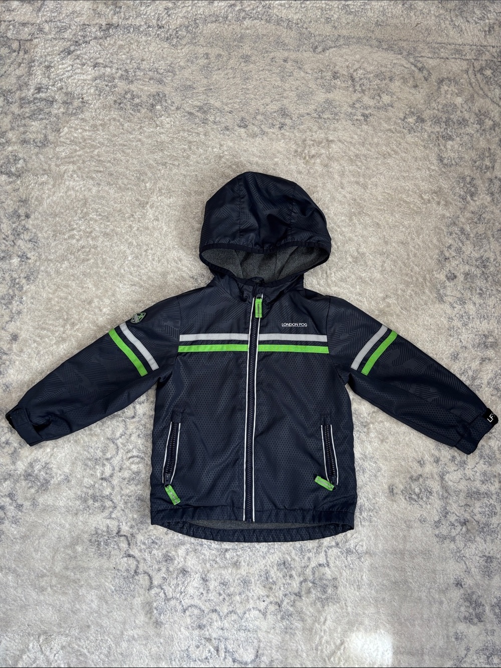 London Fog kids size 5 fleece lined light jacket